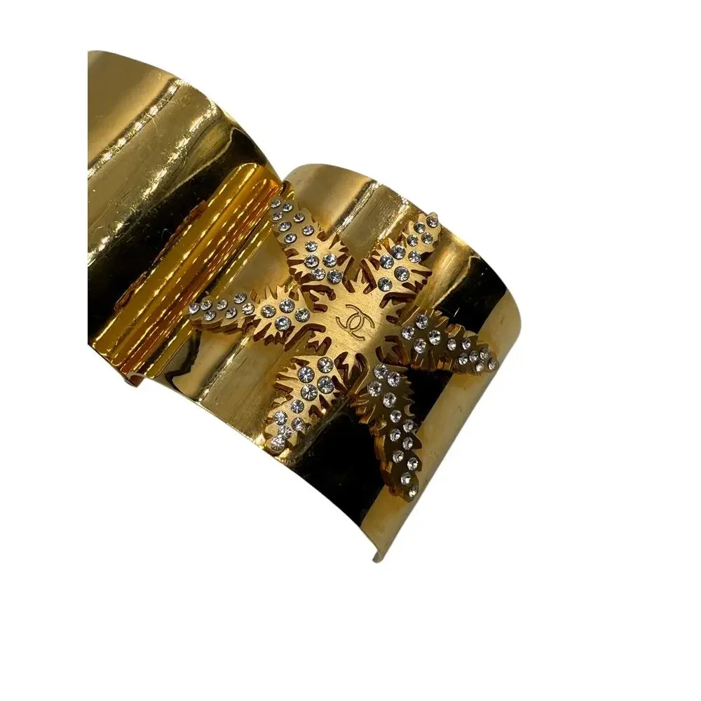 Chanel Snowflake Autumn 2001 Cuff Bangle Bracelet #2